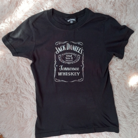 ⭐️Y2k emo/goth rare Jack Daniel's bartending top! Baby doll tee! 💕 - Picture 3 of 10